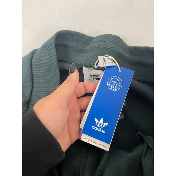 Adidas Adicolor Essentials Fleece Trefoil Pants Slim Fit Men's Sz XL Green NWT - Picture 5 of 16